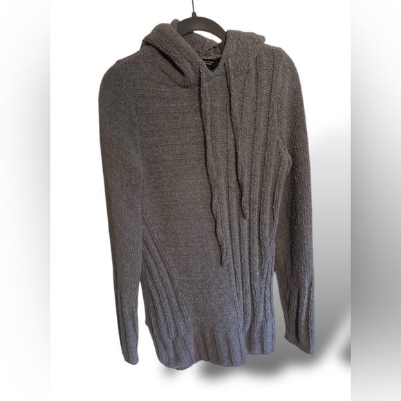 Vera Wang | Oversized Grey Tunic Hooded Sweatshirt | XS | Simply Vera Vera Wang - Picture 3 of 15